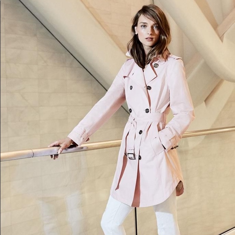 Light pink Michael Kors trench coat!